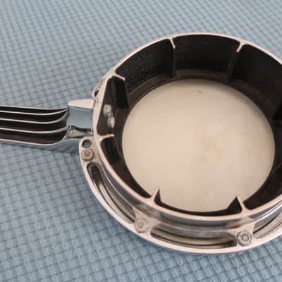 Vintage 1950s Dixie Ludwig Banjo-Lele Banjo Ukulele Very Rare All Metal Chrome Patent Pending Made In USA Banjolele image 7
