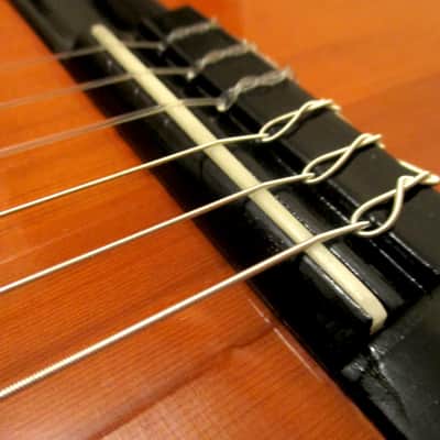 hand made solid cedar top vintage classical Spanish guitar new set up *bone nut and saddle* image 14