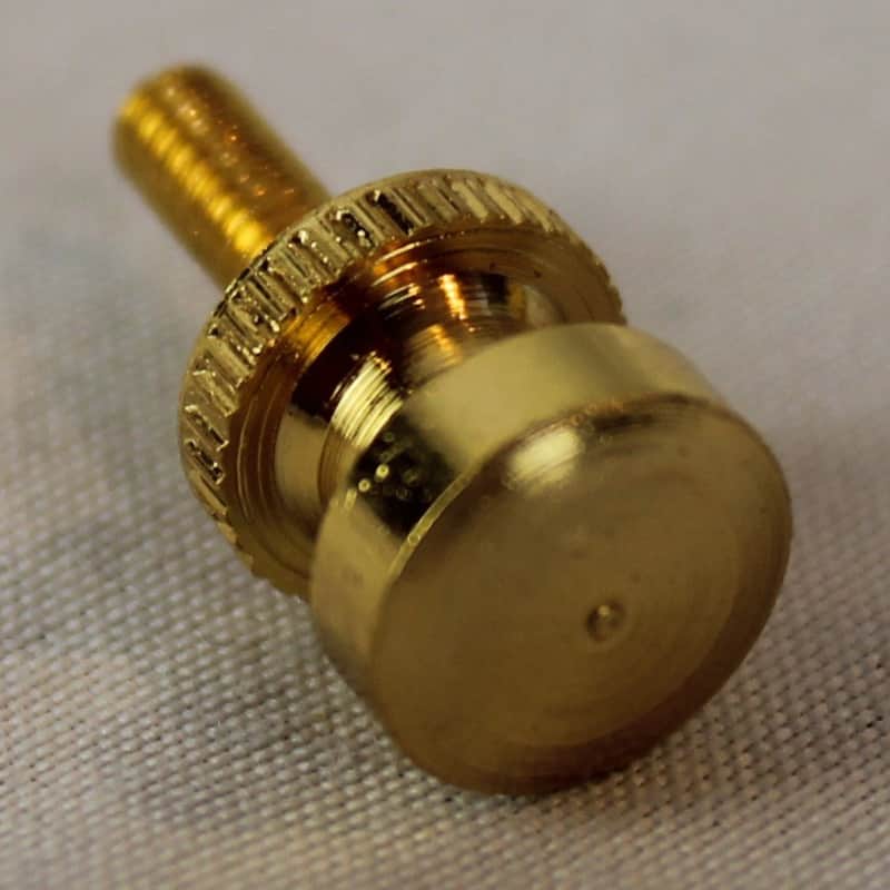 Accordion Repair Part - Golden Ridged Grill Screw Small (7mm x 15.25mm) image 1