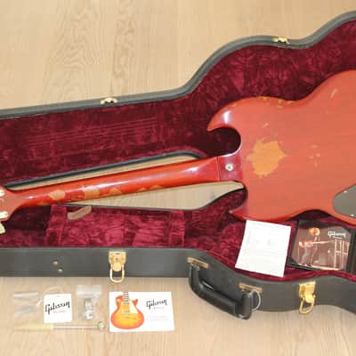 Gibson Custom Shop "Inspired By" Robby Krieger THE DOORS SG Standard Aged & Signed, 2009 Tom Murphy Aged - Dark Heritage Cherry image 17