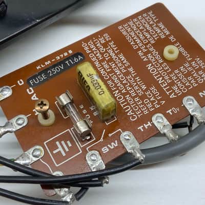 Korg Mono/Poly - KLM-372 B - Fuse Board, Cable & Serial Plate w/Power Switch image 2