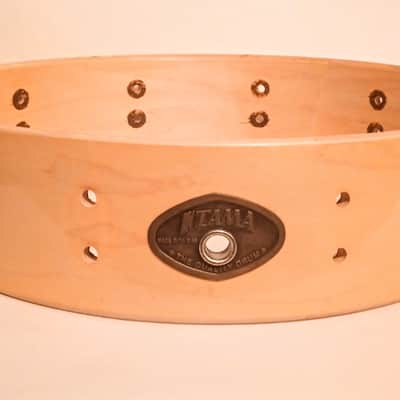 TAMA VINTAGE PICCOLO SNARE DRUM SHELL - NAT MAPL LACQUER - FREE SHIP TO C-USA! image 1