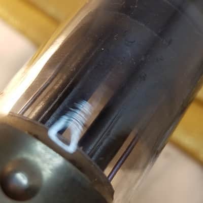 NU National Union 7N7 Loktal tNOS AT1000 TESTED Balanced! PI Vacuum Tube greyglass T1 rare support rods triple mica early military dual triode (like 6SN7) 1941-1946 image 8