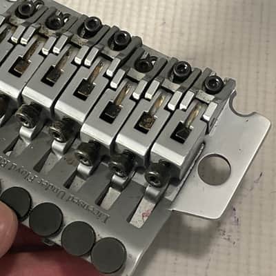 1999 MIJ Jackson DR7 Dinky Guitar JT-580LP Takeuchi Brushed Chrome 7 String Floyd Rose Tremolo Bridge image 14