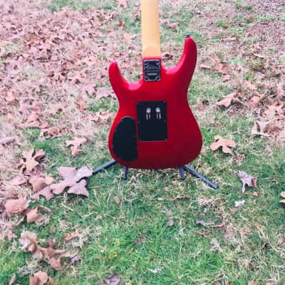 Kramer Striker Custom 424 2000 Crimson Floyd Rose Locking Nut Quad Rail pickups Hockey stick neck image 12