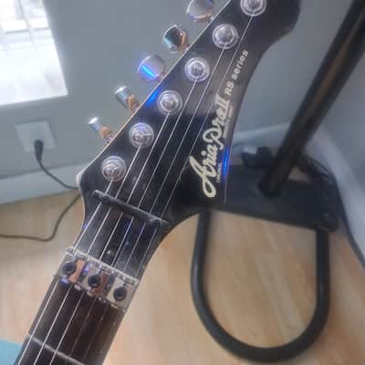 Rescued and Upgraded 1986 Aria Pro II RS Series - Metallic Plum w/Leopard pickguard image 6