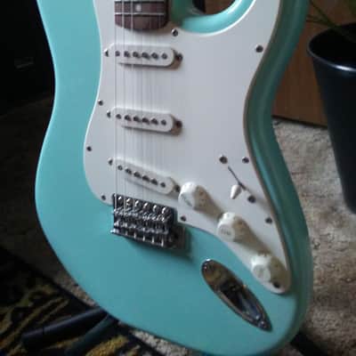 Refinished Squier Stratocaster, Matching Headstock image 3