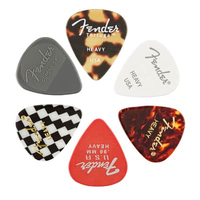 Fender Material Medley 351 Picks - Heavy (6)