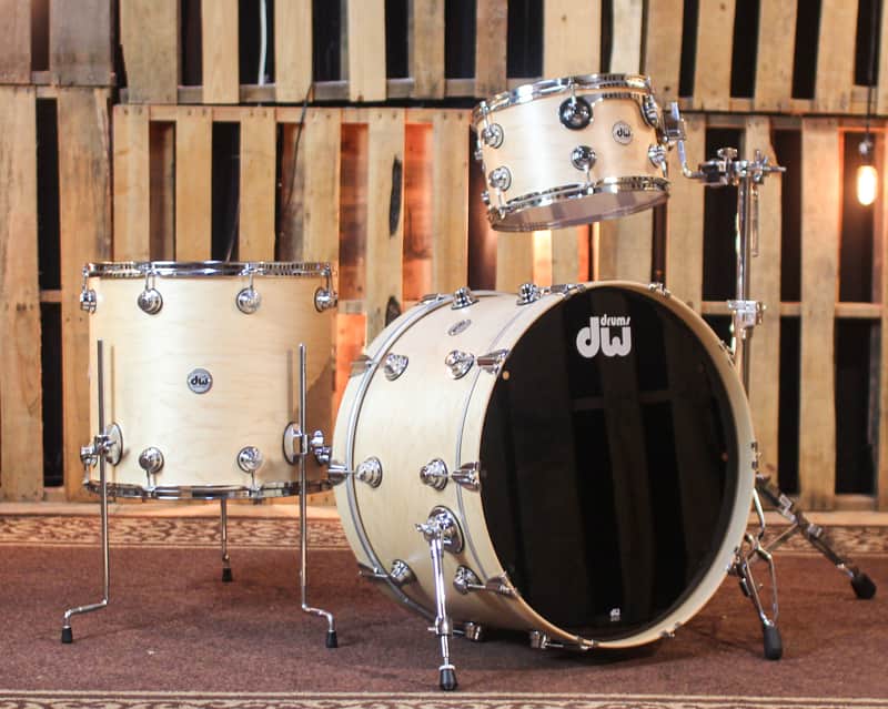 DW Collector's Standard Maple Natural Satin Oil Drum Set - 24,13,18 - SO#1444896 image 1