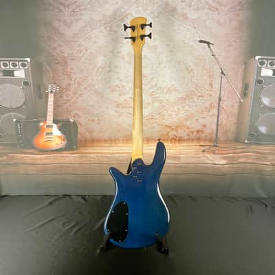 Spector Q4 Pro 2001 Trans Blue Maple Top image 5