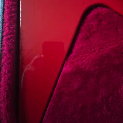 1985 Gibson Flying V I Ferrari Red with Kahler image 4