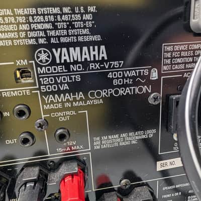 Yamaha RX-V757 ReceiverHiFi Stereo 7.1 Channel Home Theater Surround Sound AVR image 6