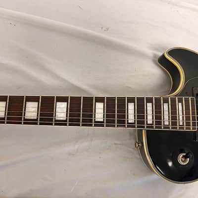 Vintage 70's-80's Memphis Electric Guitar LP in Black image 8
