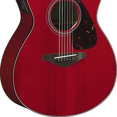 Yamaha FSX800C RR Concert Cutaway Acoustic Electric Guitar - Ruby Red image 2