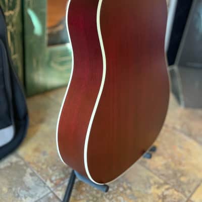 Gibson J-45 Special Acoustic Electric Guitar in Satin Wine Red w/ Gibson Case image 18