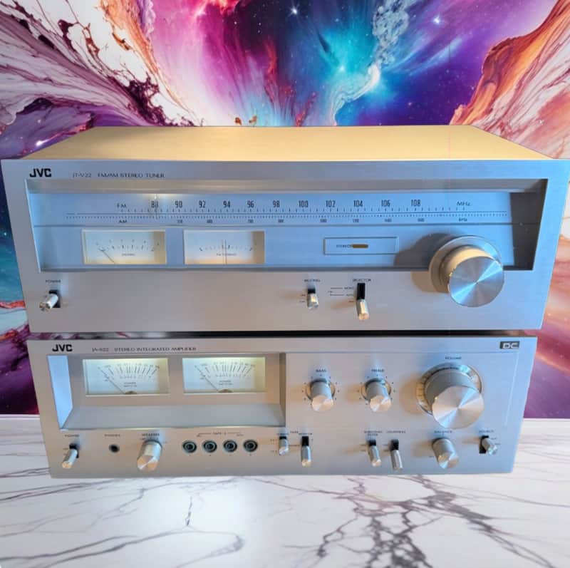 JVC JA-S22 Stereo Integrated Hifi Amplifier VUs + JTV22 Tuner Full Pro Servicing image 1