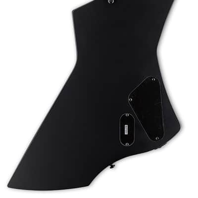 ESP LTD James Hetfield Signature Snakebyte Left-Handed Electric Guitar, Black Satin w/ Case image 3