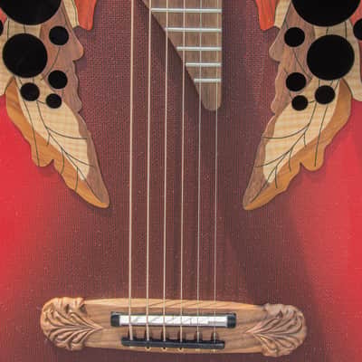 Ovation Adamas 1687GT-2 Deep Bowl Acoustic Electric Guitar Reverse Red Burst 2007 image 5