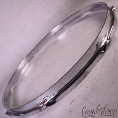 *Ludwig 15" 8-Lug Snare/Tom Drum Batter Rim/Hoop Steel COS Vintage 60s Marching* image 3