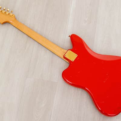 2004 Fender Custom Shop Masterbuilt Dennis Galuszka ‘62 Jaguar Fiesta Red + Gold Hardware w/ Case, CoA image 13