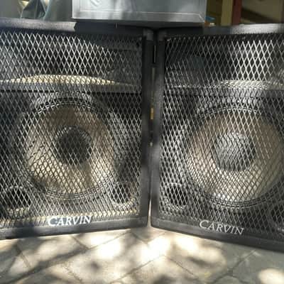 Carvin / Velodyne sound system CT-80, 230, 232 early 2000's - black, padded enclosures image 3