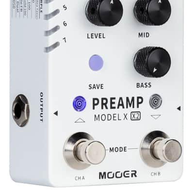 MOOER Preamp Model X2 Dual-Channel Digital Preamp Effektpedal image 3
