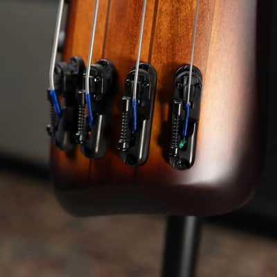Ibanez Bass Workshop UB804 4-String Electric Upright Bass - Mahogany Oil Burst with Gig Bag image 8