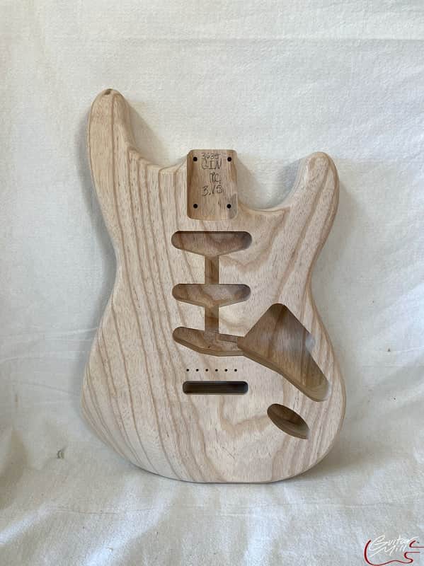 Guitar Mill S-Style Body / 1 pc. Ultra Light Swamp Ash / 3 lbs. 15 oz. (#GIN-3635) image 1