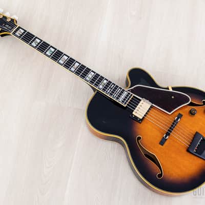 1988 Ibanez JP20 Joe Pass Signature Archtop Electric Guitar Sunburst w/ Super 58, Case image 14