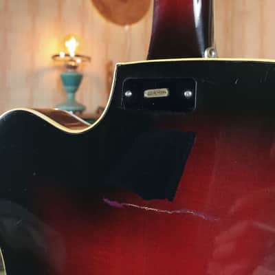 MUSIMA 1655 В Vintage Elecric GUITAR RARE USSR Hollow Semi body image 11