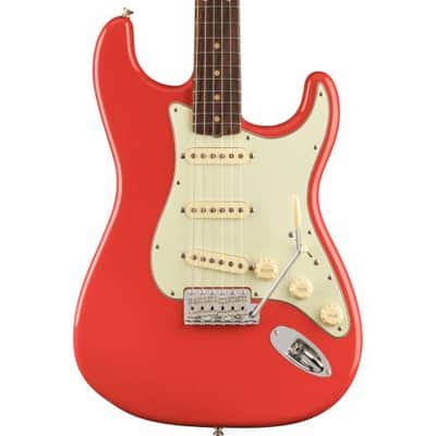 FENDER - AMERICAN VINTAGE II 1961 STRATOCASTER ROSEWOOD FINGERBOARD FIESTA RED image 1