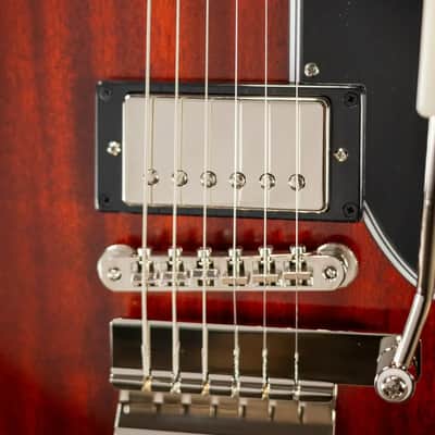 Epiphone 1964 SG Standard with Maestro Vibrola Reissue Electric Guitar - Cherry Red with Hardshell Case image 12
