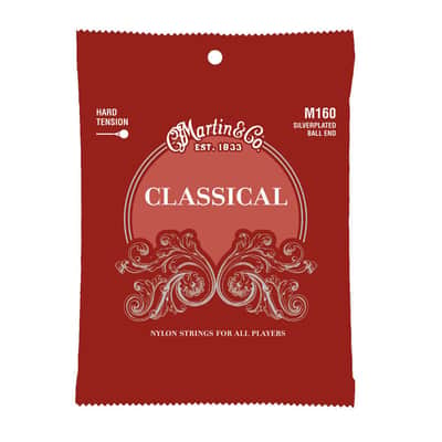 Martin Silverplated Ball End Classical Strings - Hard Tension image 1