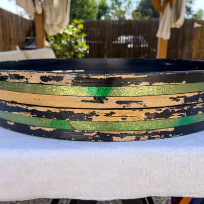 Ludwig Superclassic 14x22" Bass Drum 1970s - Green Sparkle image 19