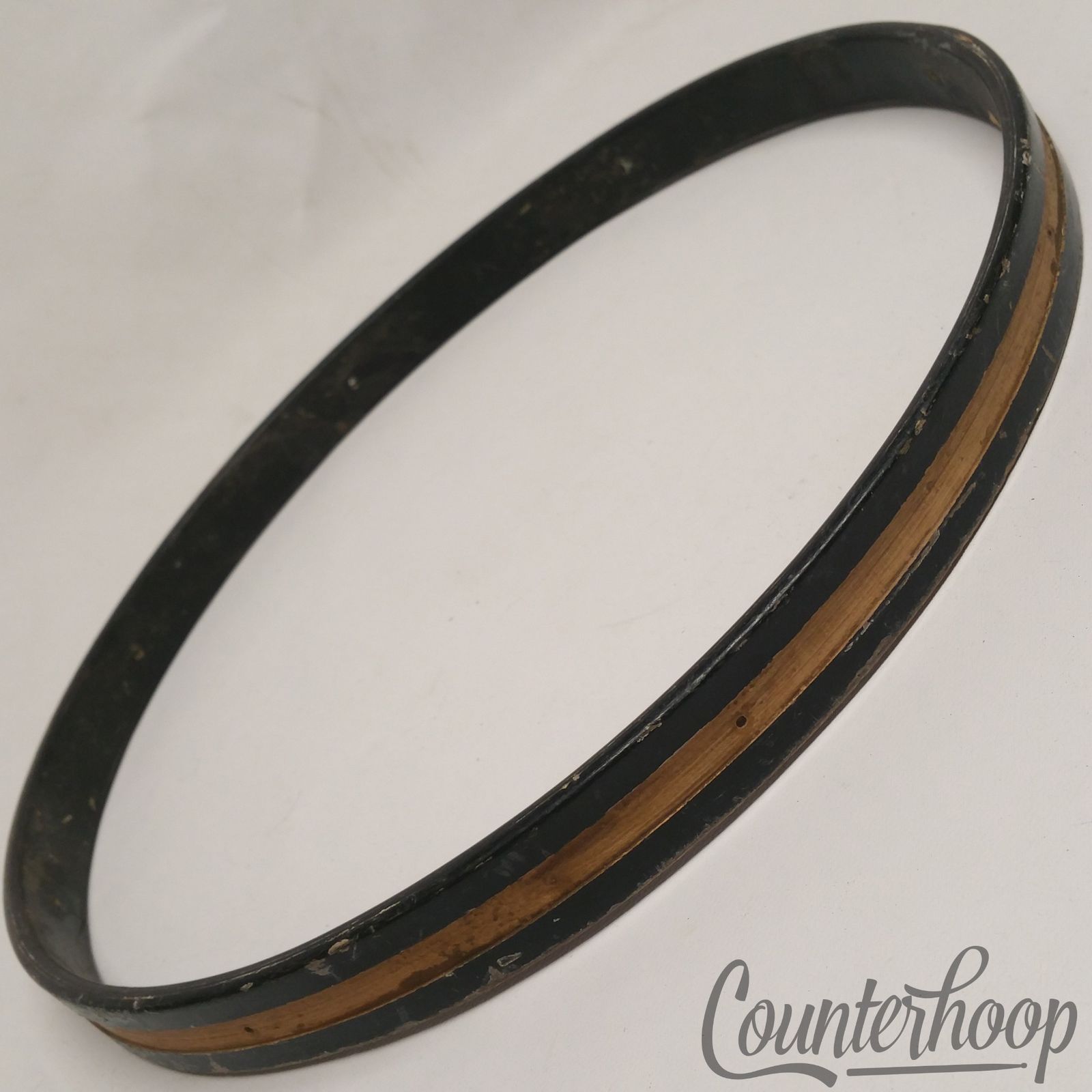 Gretsch 14"3-Ply Maple Wood Hoop/Rim Snare Drum Resonant Vintage 40s Black 8Lug — main photograph