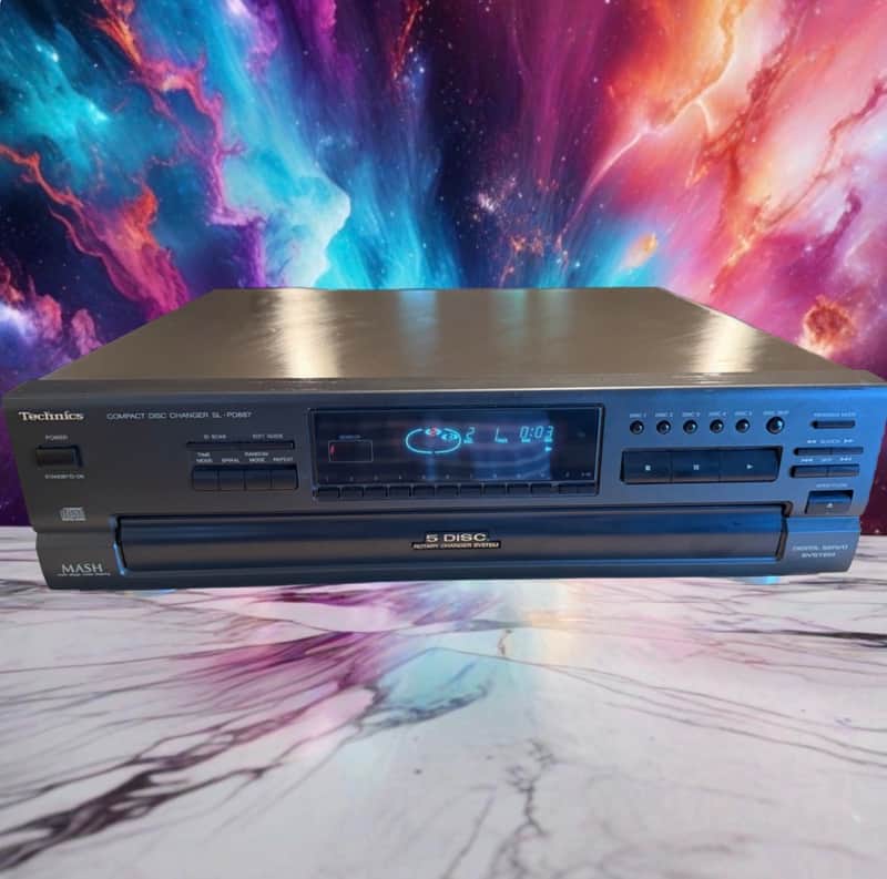 Technics SL-PD887 5-Disc CD Changer Player MASH Digital Optical Serviced Cleaned
