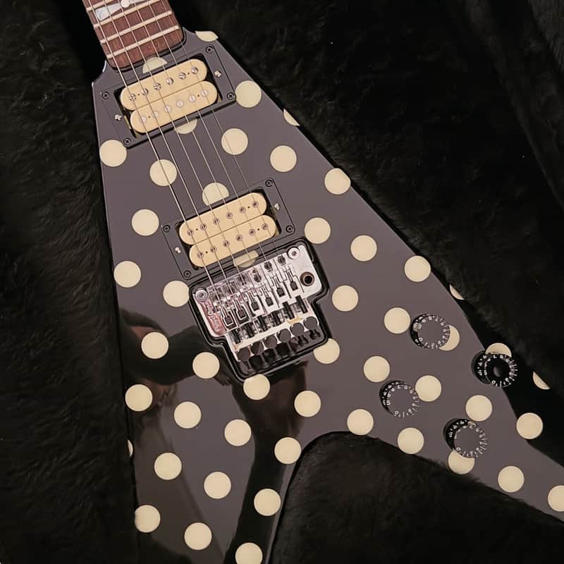 GMW Polka Dot V Serial #006 – The Definitive Randy Rhoads Replica Built alongside Zakk Wylde’s #008 -  Painted by Dan Lawrence