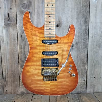Tom Anderson Drop Top One of Two with Redwood Body 1991 - Honeyburst image 1
