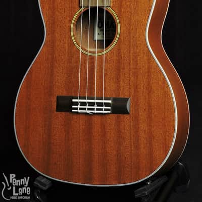 Ohana BK-20CE Solid Mahogany Top Acoustic Electric Baritone Ukulele image 3