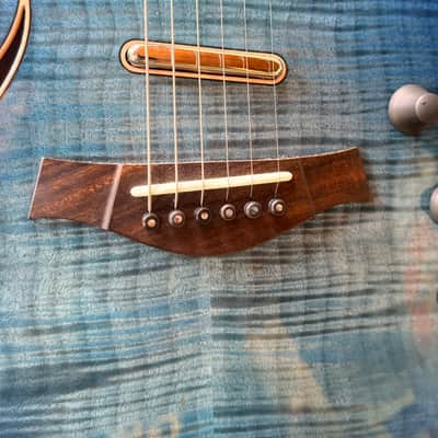 Taylor T5z Pro Pacific Blue Figured Maple w/ Graph Tech Ratio Tuners + OHSC | Excellent image 12