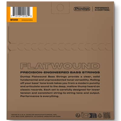 DBFS40120 Stainless Steel Flatwound 5 Cordes 40-120 Dunlop image 2