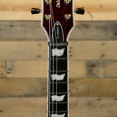 ESP EC-1000T CTM Electric Guitar See Thru Black Cherry image 6