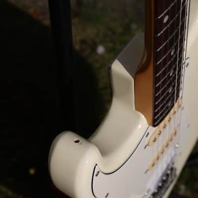 Fender Stratocaster White 1993 Left Handed Kurt Cobain Strat Japan Nirvana Guitar + Hotrail image 18