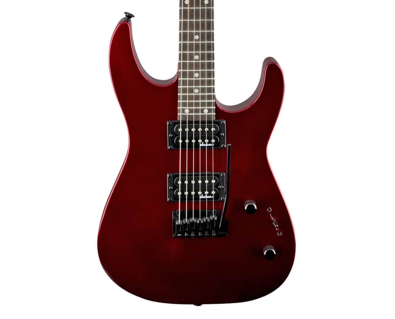 Used Jackson JS Series Dinky JS12 Electric Guitar Metallic Red w/Amaranth FB image 1