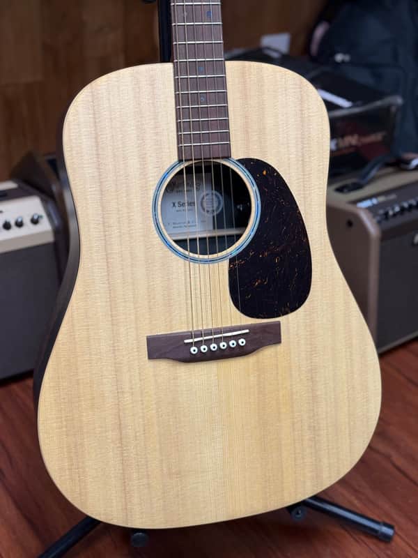 Martin X-Series DX-2E Brazilian Rosewood Dreadnought Acoustic Electric Guitar- Natural- w/gig bag. New! image 1
