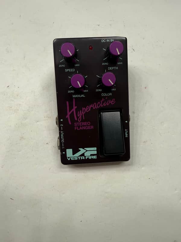 Vesta Fire Hyperactive Stereo Flanger Vintage Guitar Effect Pedal MIJ Japan image 1
