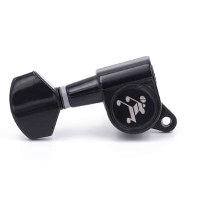 Genuine Tone Ninja Tuners, 6 Inline Staggered, Left Handed, Black image 2