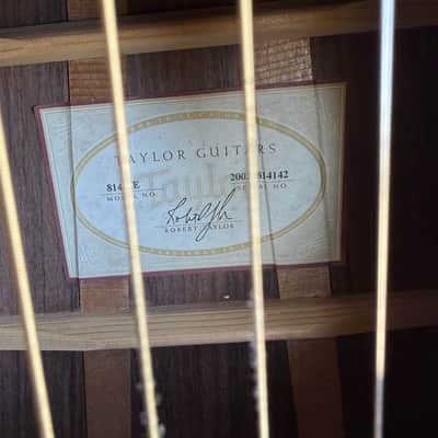 Taylor 814CE 2002 - Sitka - Indian Rosewood image 13