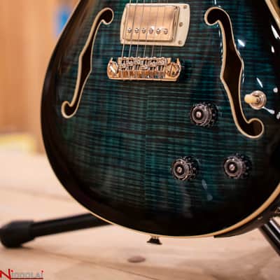 PRS SE Hollowbody II Piezo Peacock Blue Smokeburst image 14