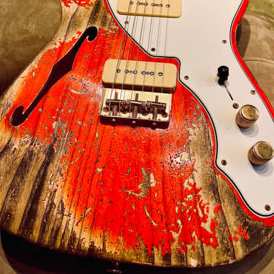 FENDER 1963 Telecaster wildwood  10 Fender Telecaster 2022 - Heavy Relic / Crimson Transparent image 1